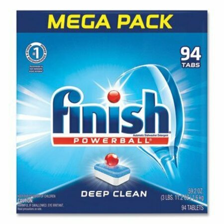 RECKITT BENCKISER Dish Detergent, f/Auto Machines, Finish Powerball, MI, 94PK 97330